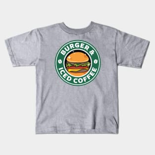 Burger and Iced Coffee Kids T-Shirt